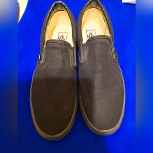 Black Vans Loafers Size 9